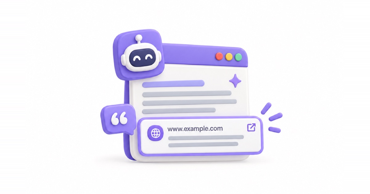 Yapay zeka asistanının cevabında kaynak olarak gösterilen web sitesi bağlantısı