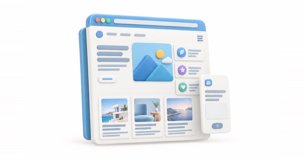 Görselleri güzel ama başvuru yolu belirsiz bir web sitesi ekranı