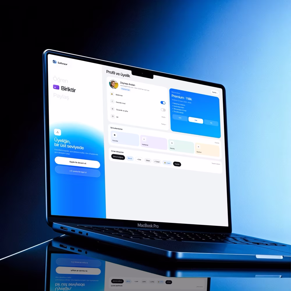 Onboarding, abonelik yönetimi ve hesap ekranlarında kullanılan ortak mobil arayüz bileşenleri.